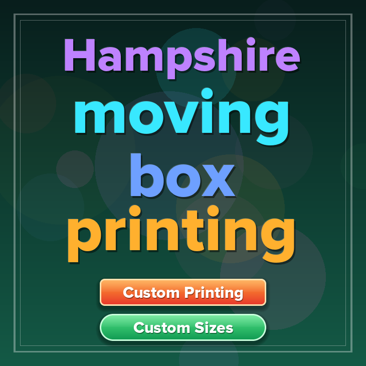 Hampshire moving box printing