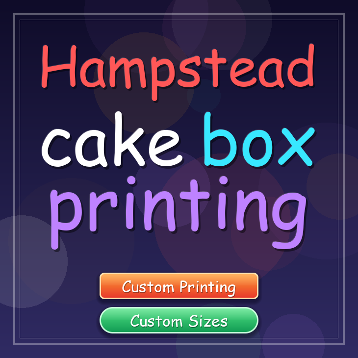 Hampstead cake box printing