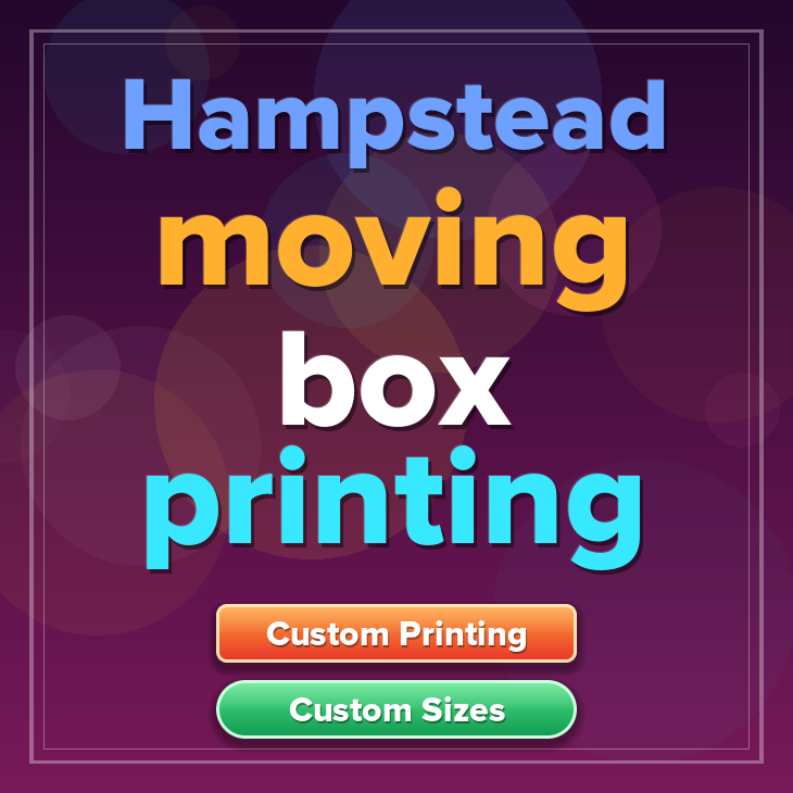 Hampstead moving box printing