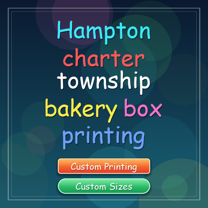 Hampton Charter Township bakery box printing
