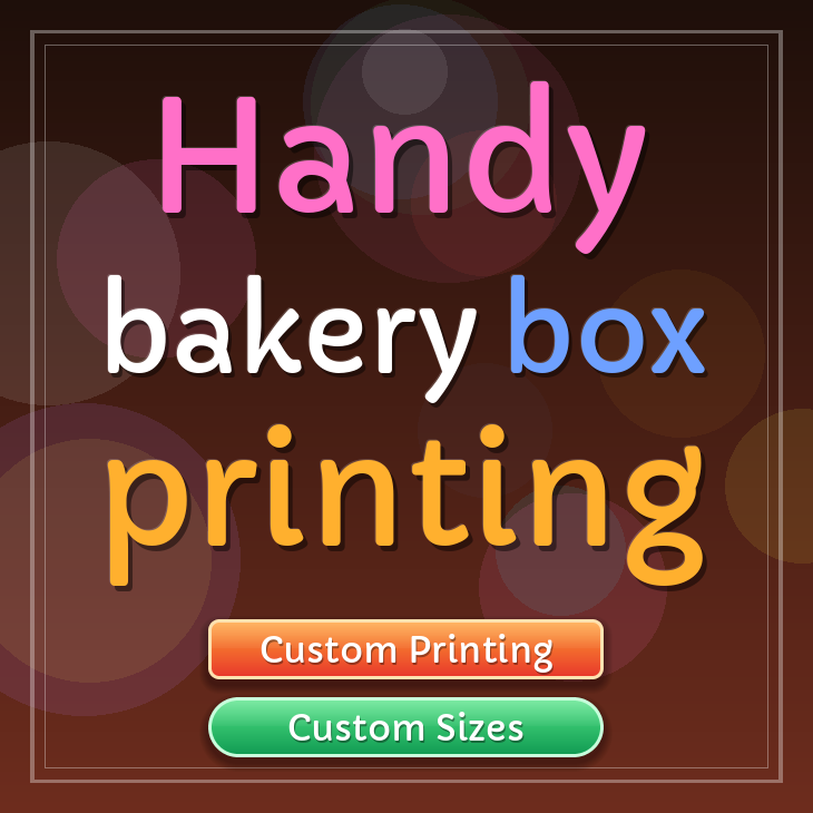 Handy bakery box printing