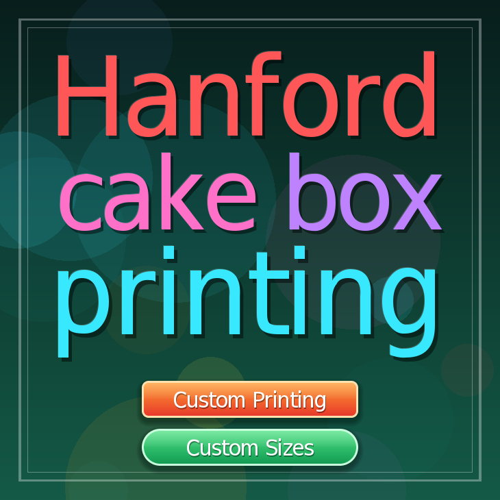 Hanford cake box printing