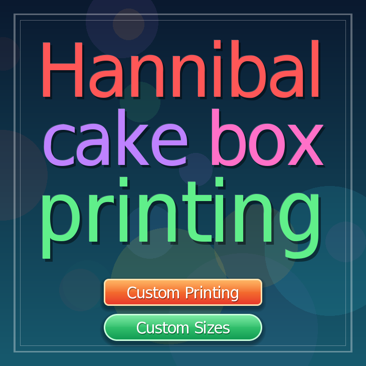 Hannibal cake box printing