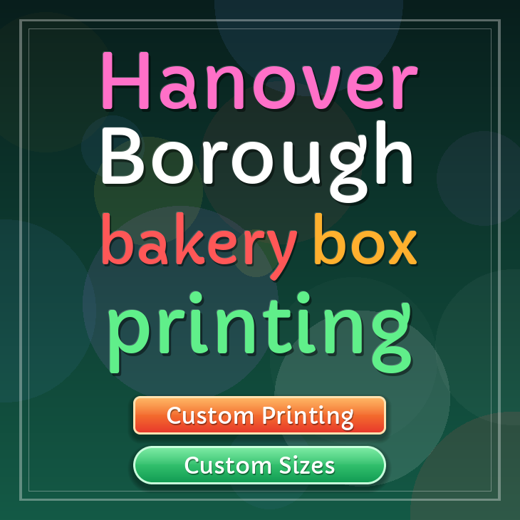 Hanover Borough bakery box printing
