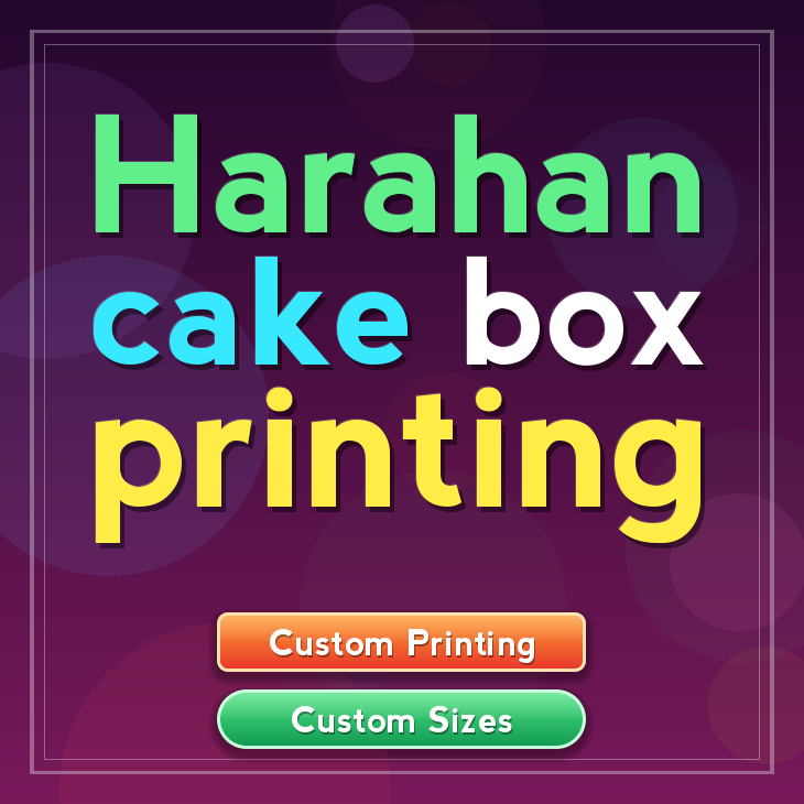 Harahan cake box printing
