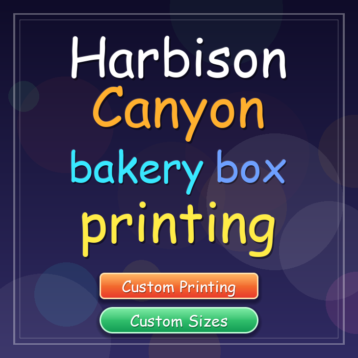 Harbison Canyon bakery box printing