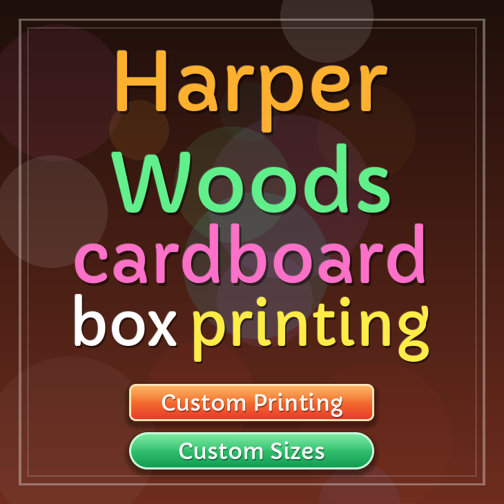 Harper Woods cardboard box printing