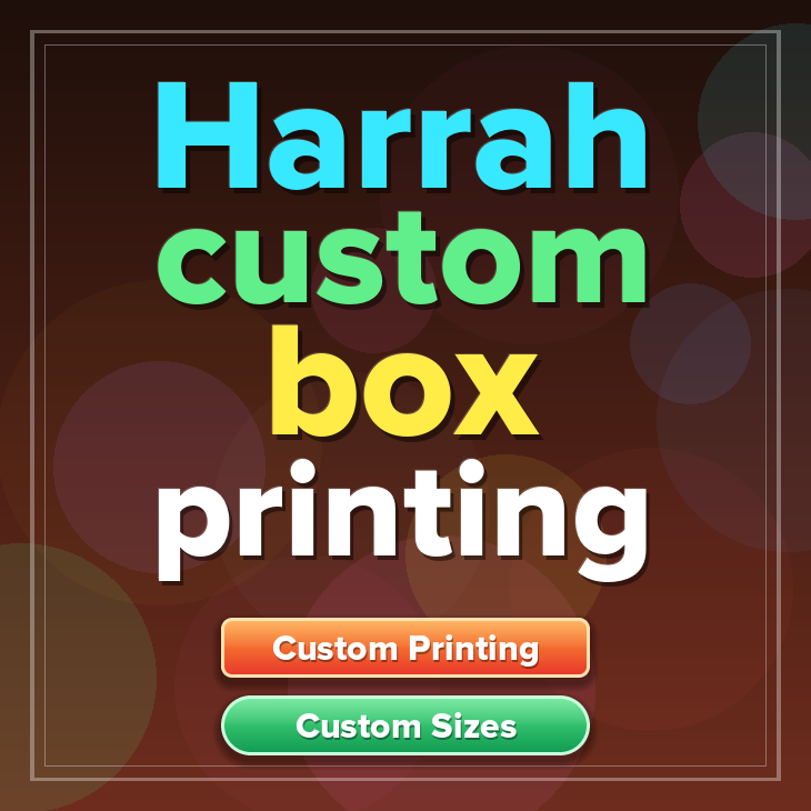 Harrah custom box printing