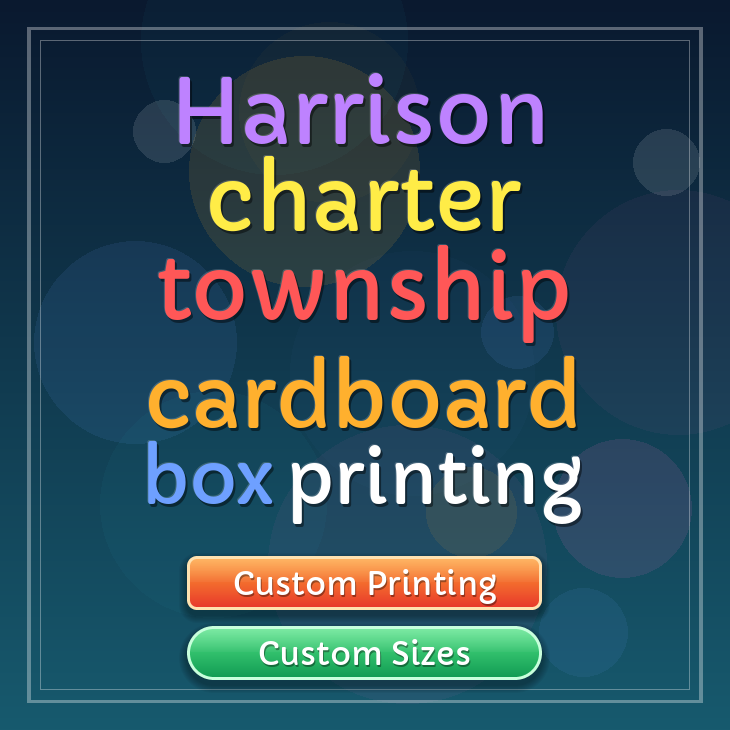 Harrison charter township cardboard box printing