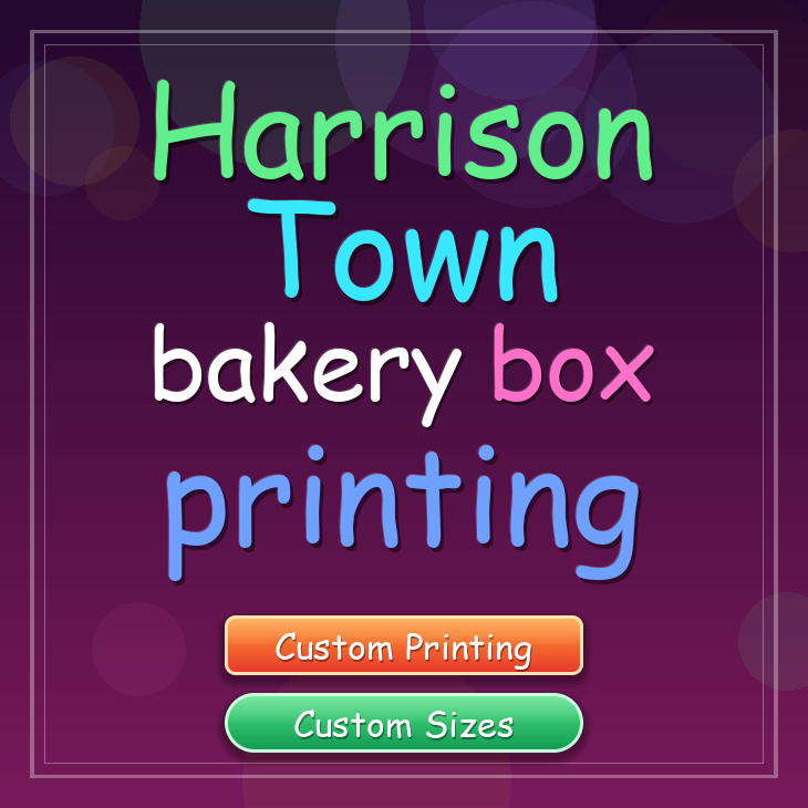 Harrison Town bakery box printing