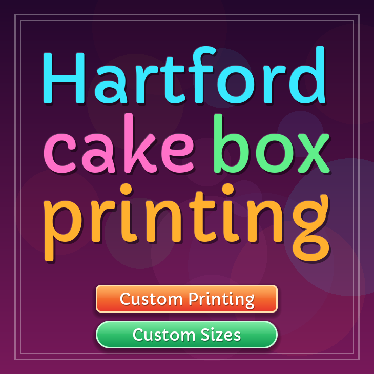 Hartford cake box printing