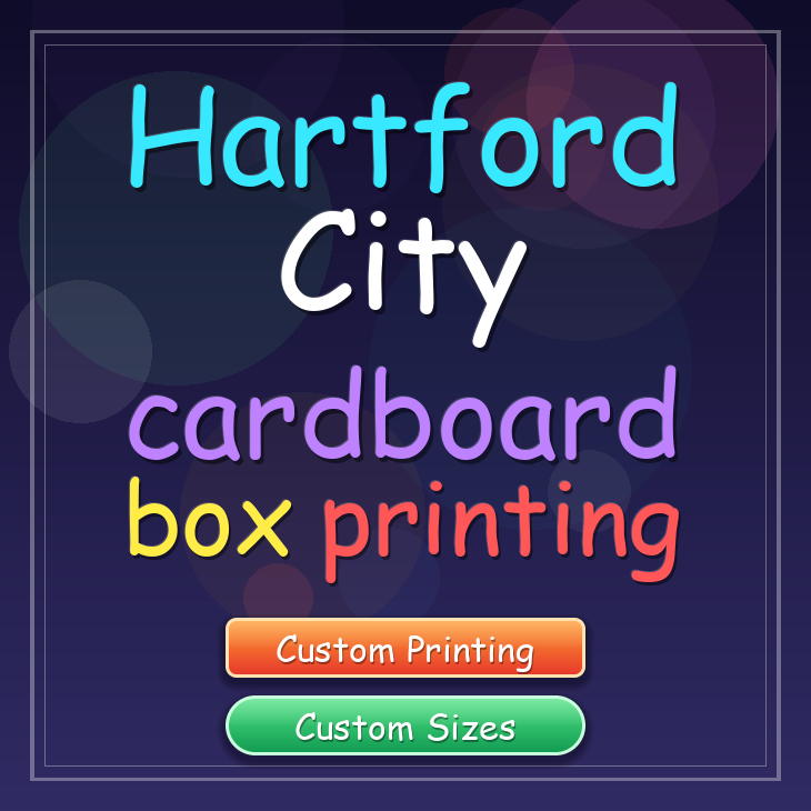 Hartford City cardboard box printing