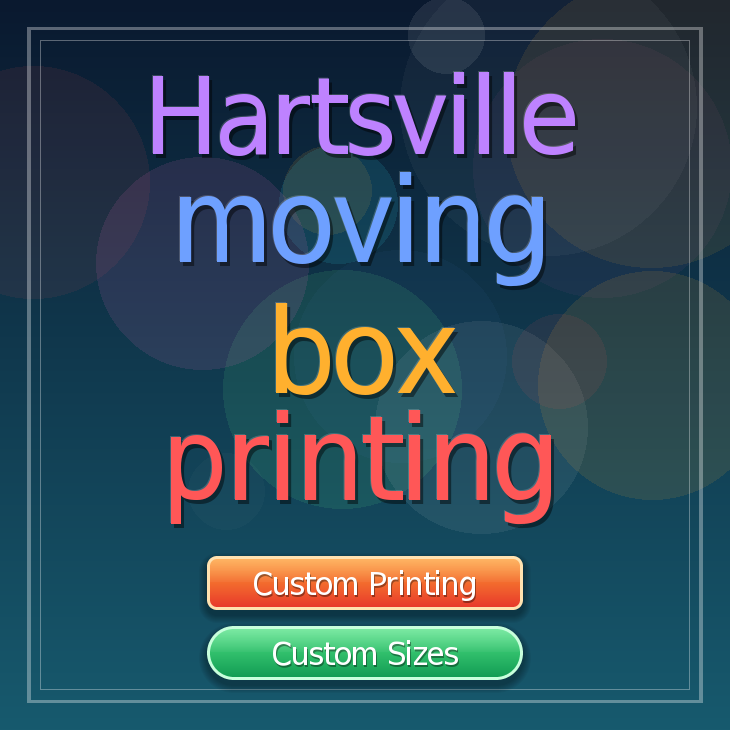 Hartsville moving box printing