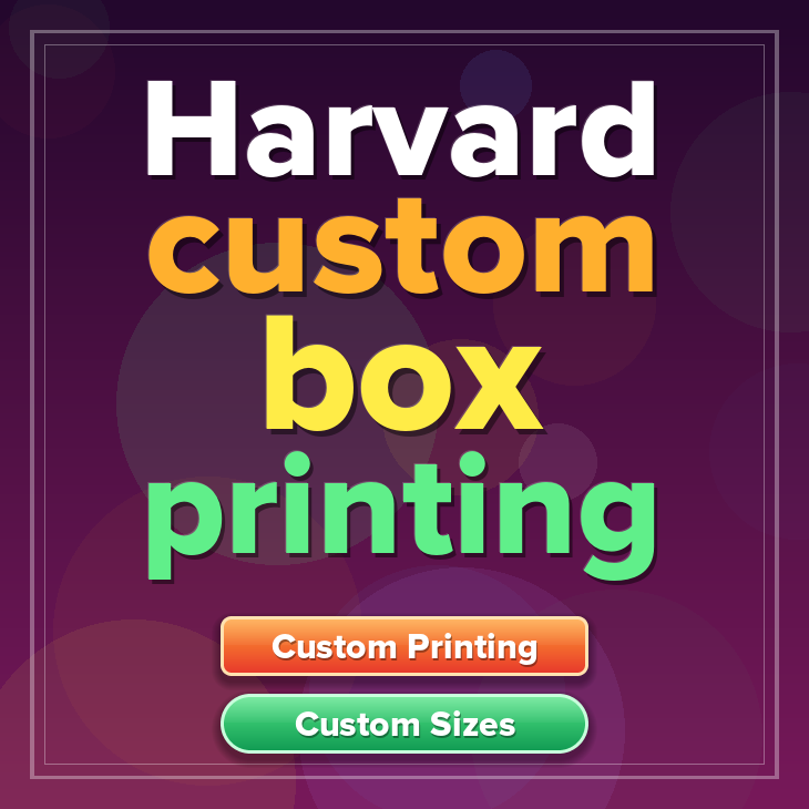 Harvard custom box printing