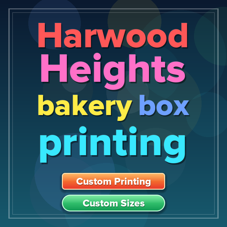 Harwood Heights bakery box printing