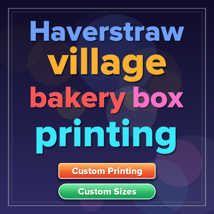Haverstraw Village bakery box printing