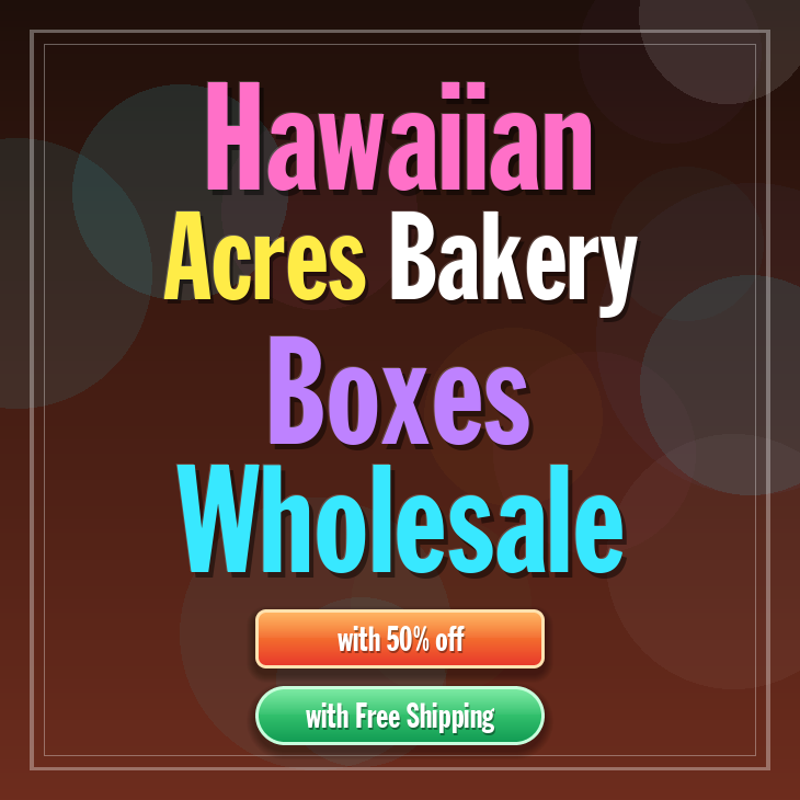 Hawaiian Acres bakery boxes