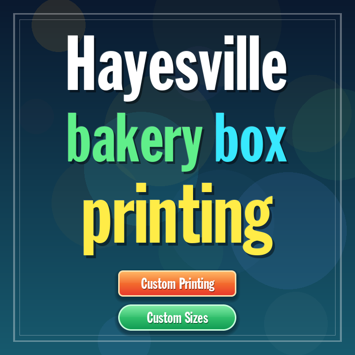 Hayesville bakery box printing