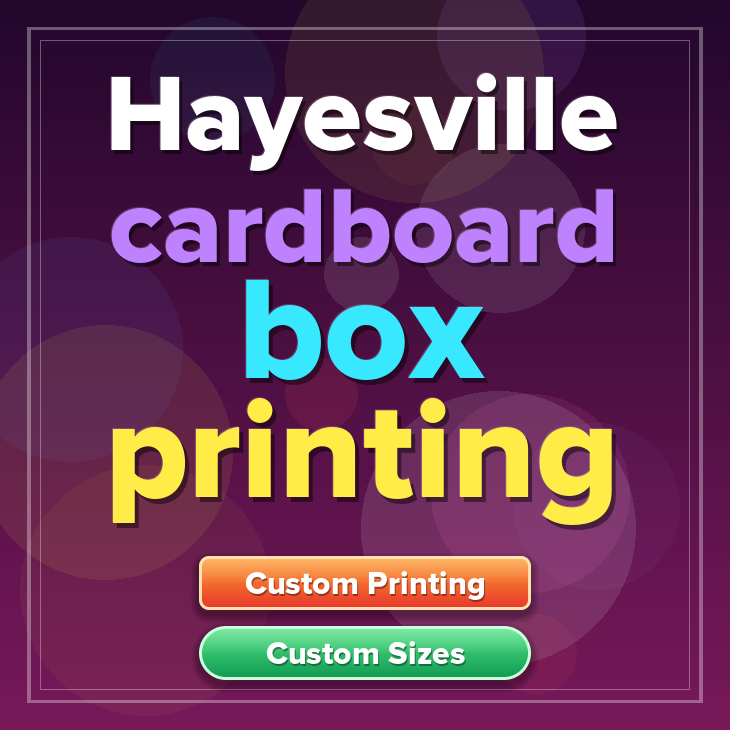 Hayesville cardboard box printing