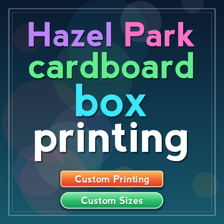Hazel Park cardboard box printing