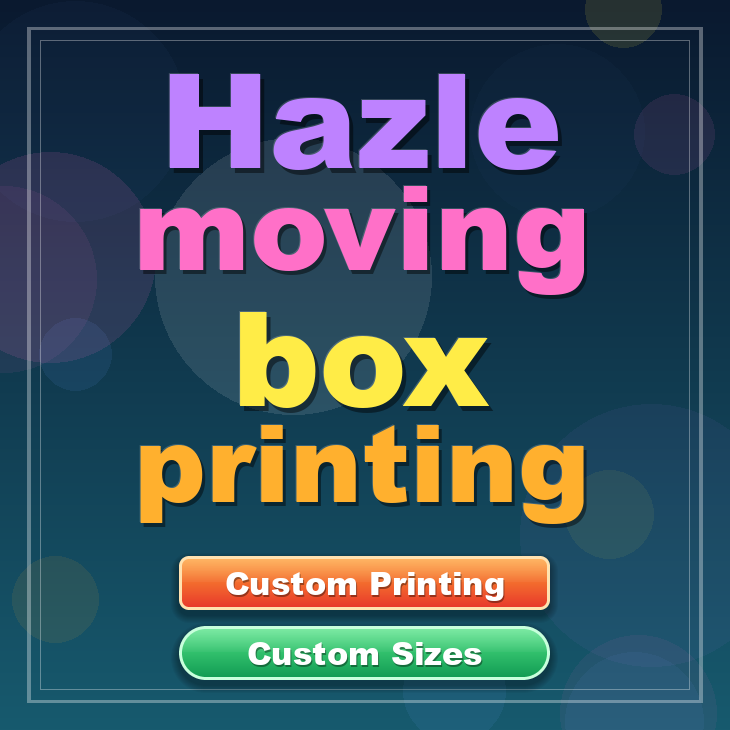 Hazle moving box printing
