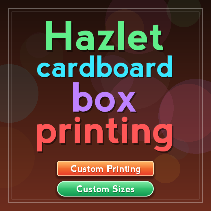 Hazlet cardboard box printing