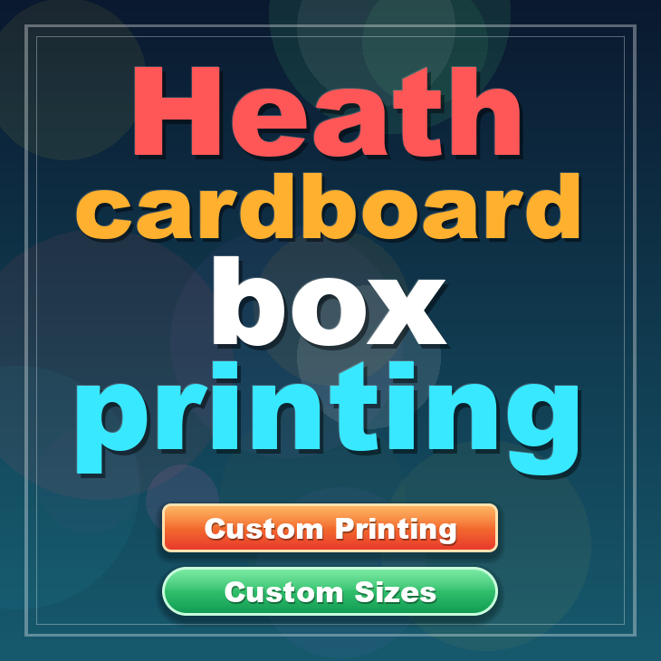 Heath cardboard box printing