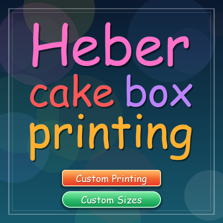 Heber cake box printing