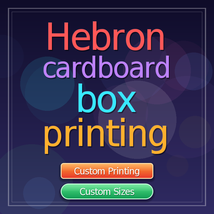 Hebron cardboard box printing