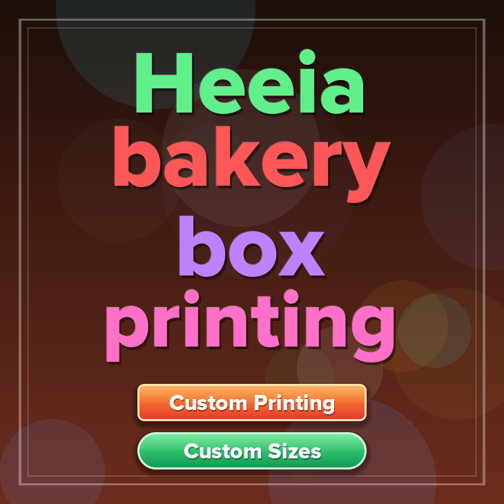 Heeia bakery box printing