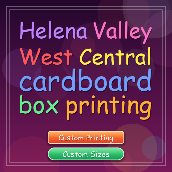 Helena Valley West Central cardboard box printing
