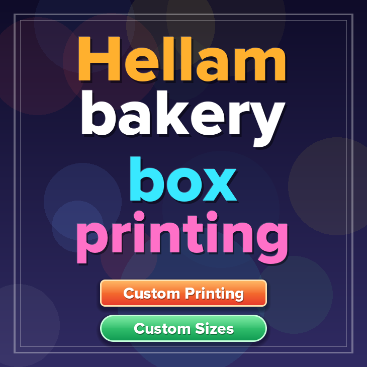 Hellam bakery box printing