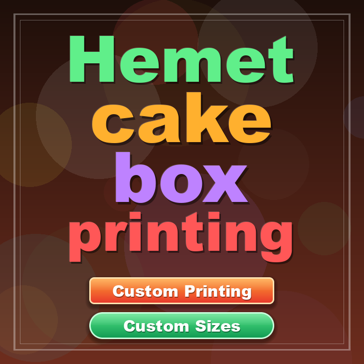 Hemet cake box printing