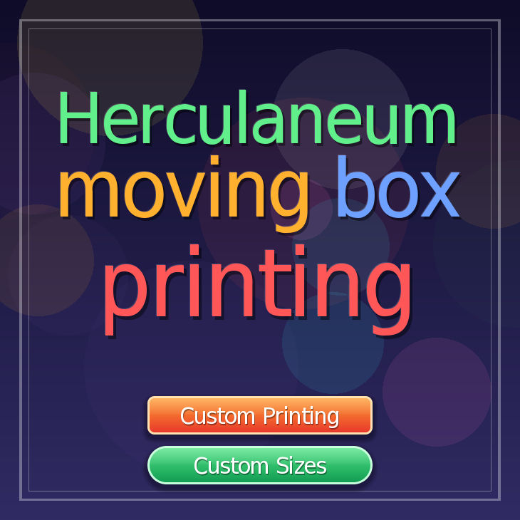 Herculaneum moving box printing