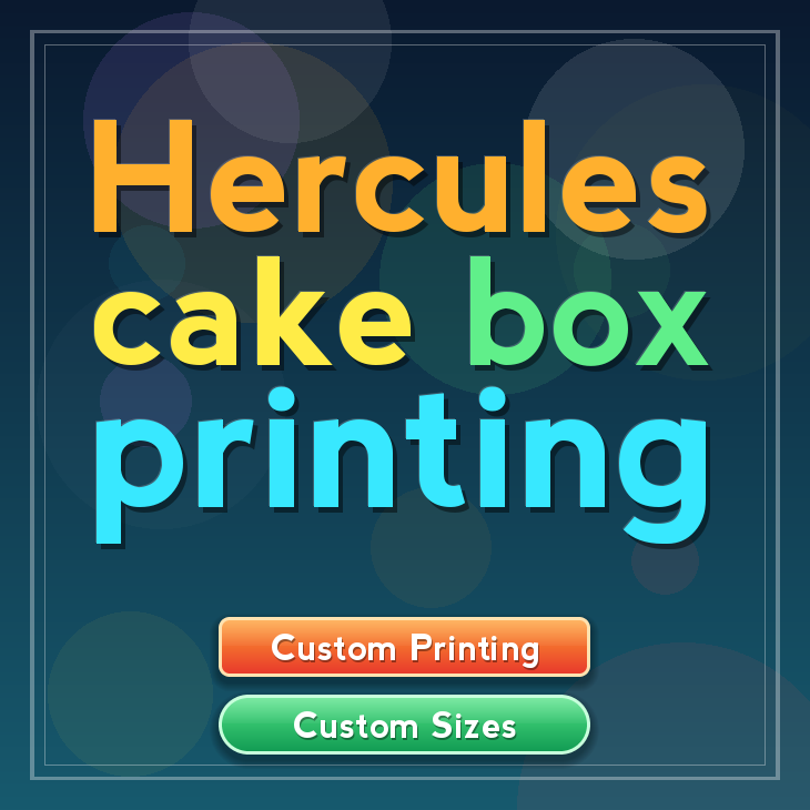 Hercules cake box printing