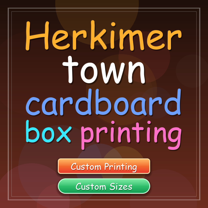 Herkimer town cardboard box printing