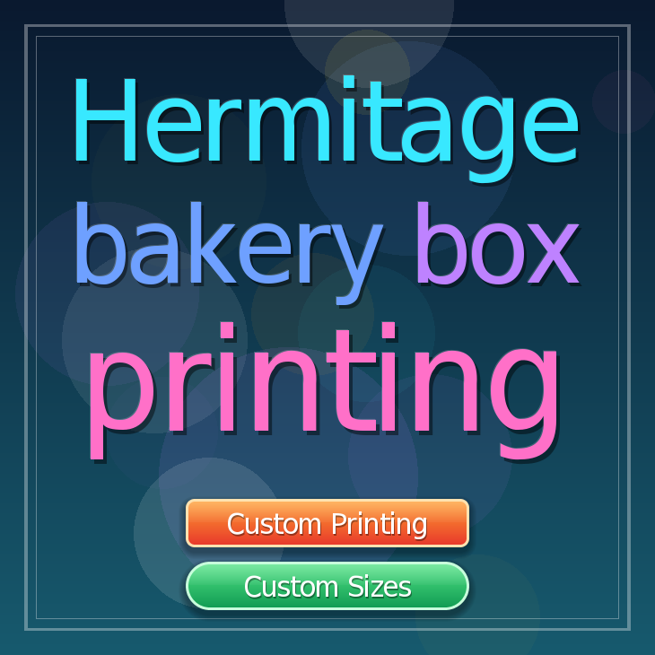 Hermitage bakery box printing