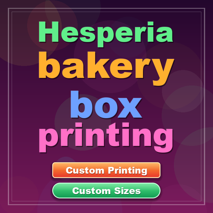 Hesperia bakery box printing