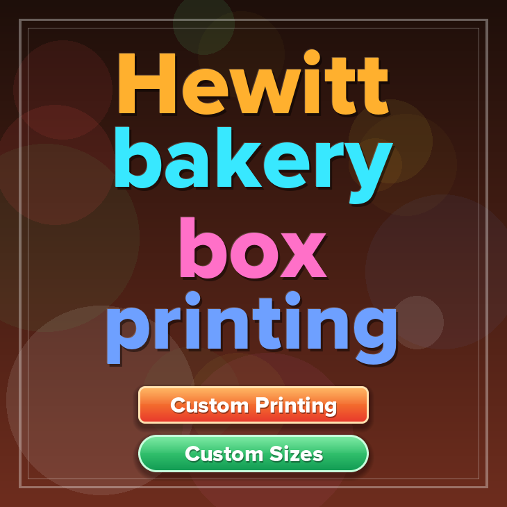 Hewitt bakery box printing