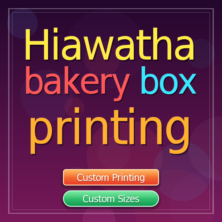 Hiawatha bakery box printing