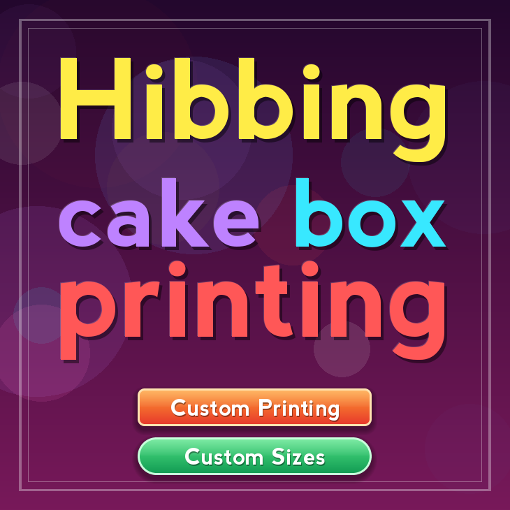Hibbing cake box printing