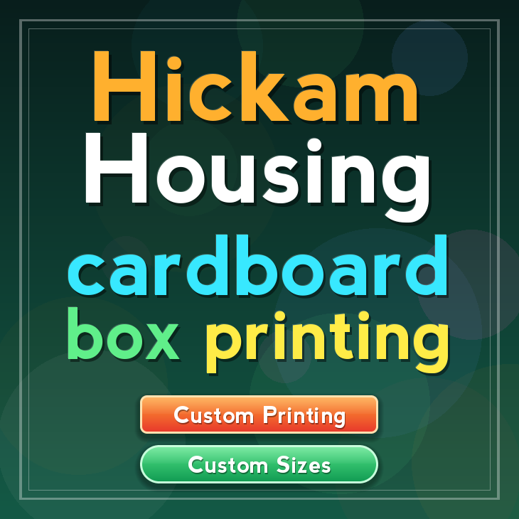 Hickam Housing cardboard box printing