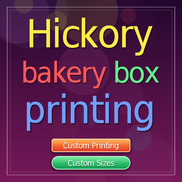 Hickory bakery box printing