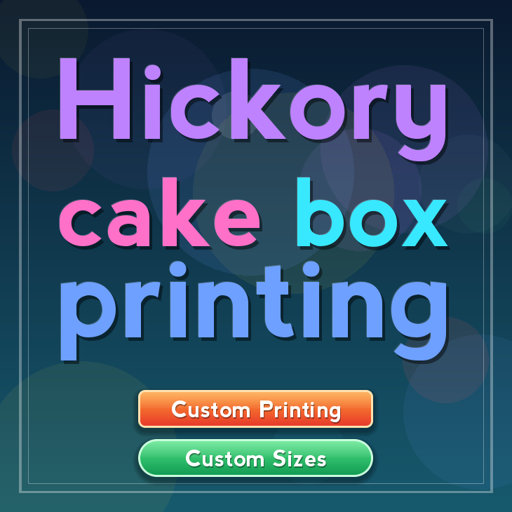 Hickory cake box printing