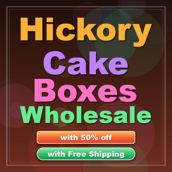 Hickory cake boxes