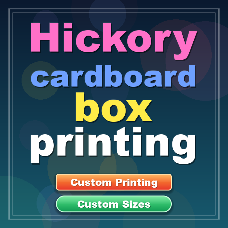 Hickory cardboard box printing