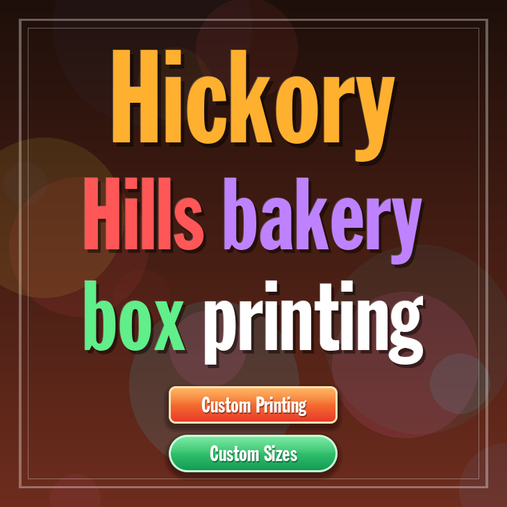 Hickory Hills bakery box printing