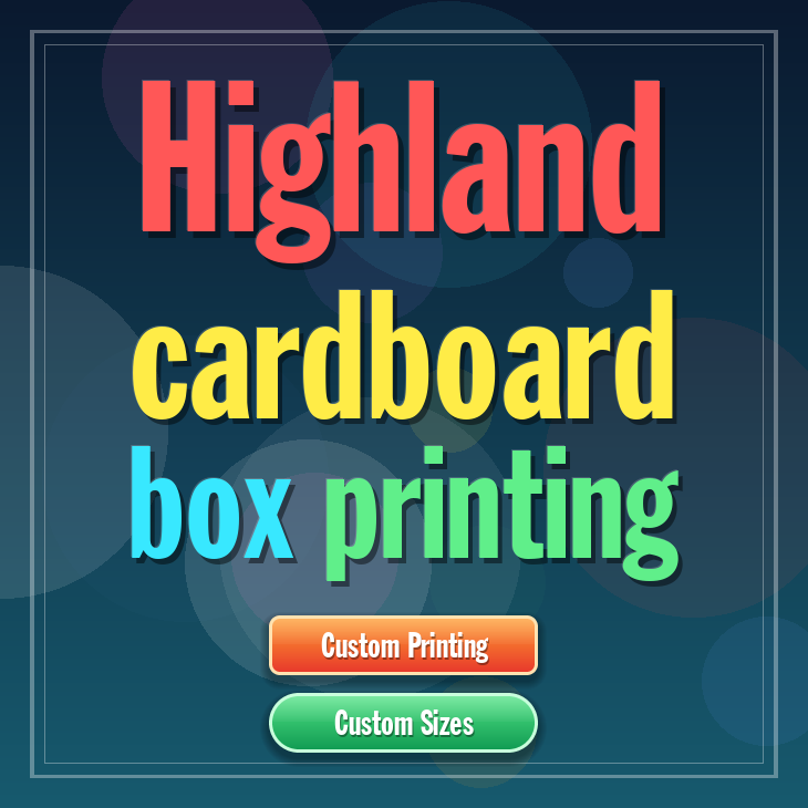 Highland cardboard box printing