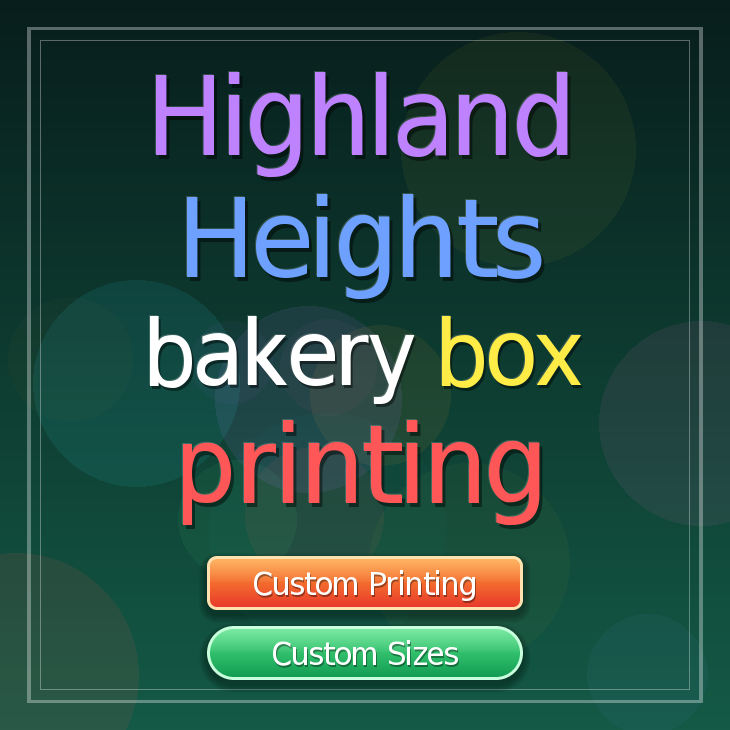 Highland Heights bakery box printing