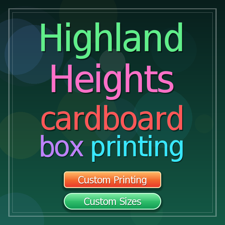 Highland Heights cardboard box printing